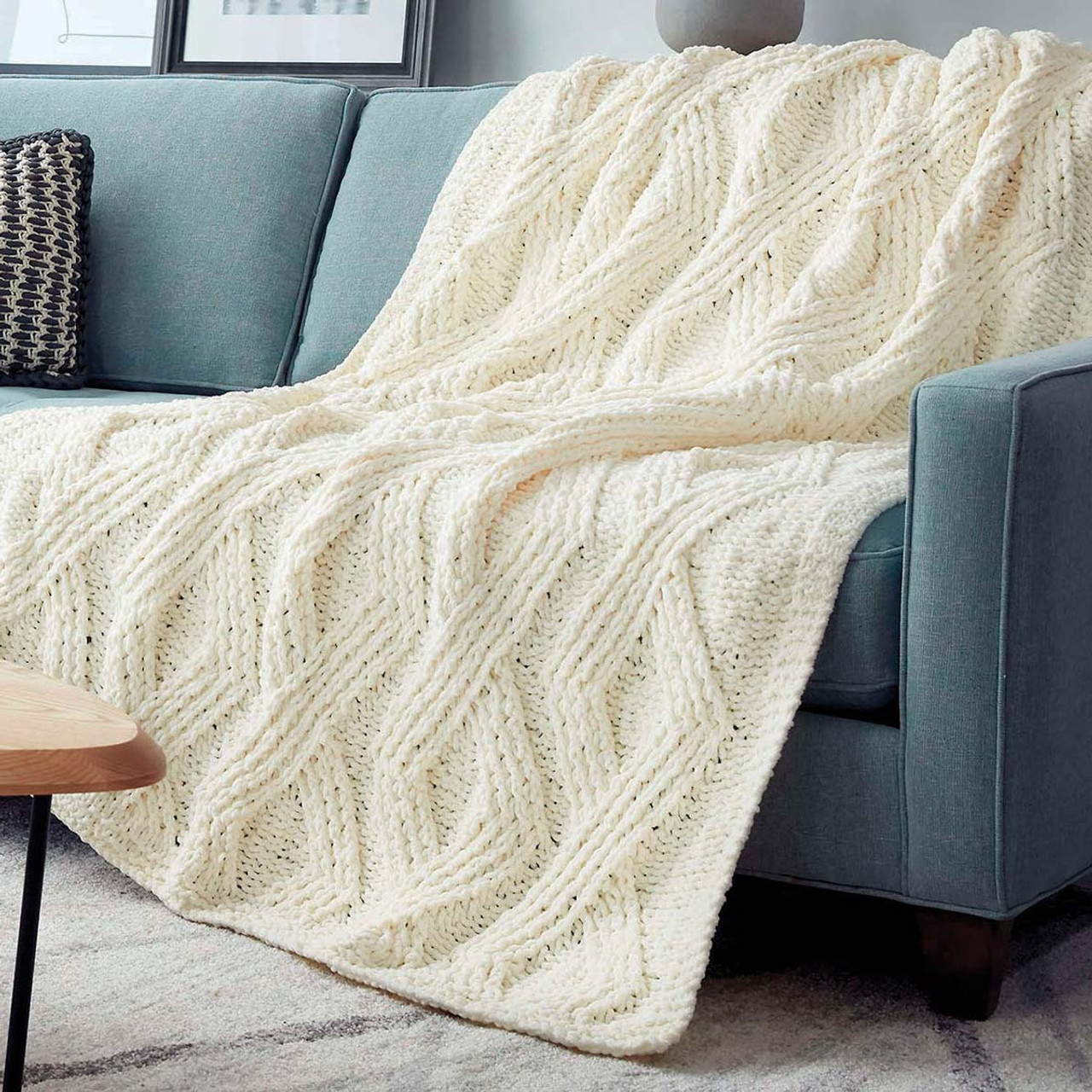 Ravelry: Big Twist Cable Blanket pattern by Bernat Design Studio