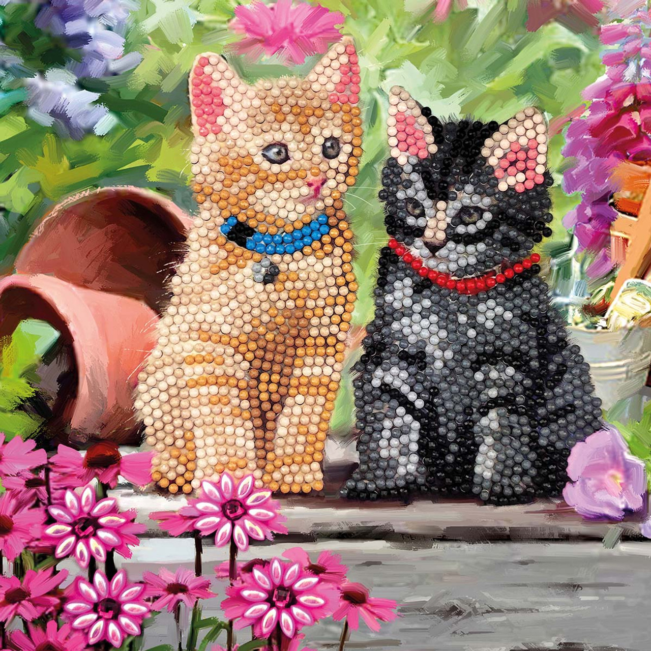 Crystal Art Cat Friends Card Diamond Painting