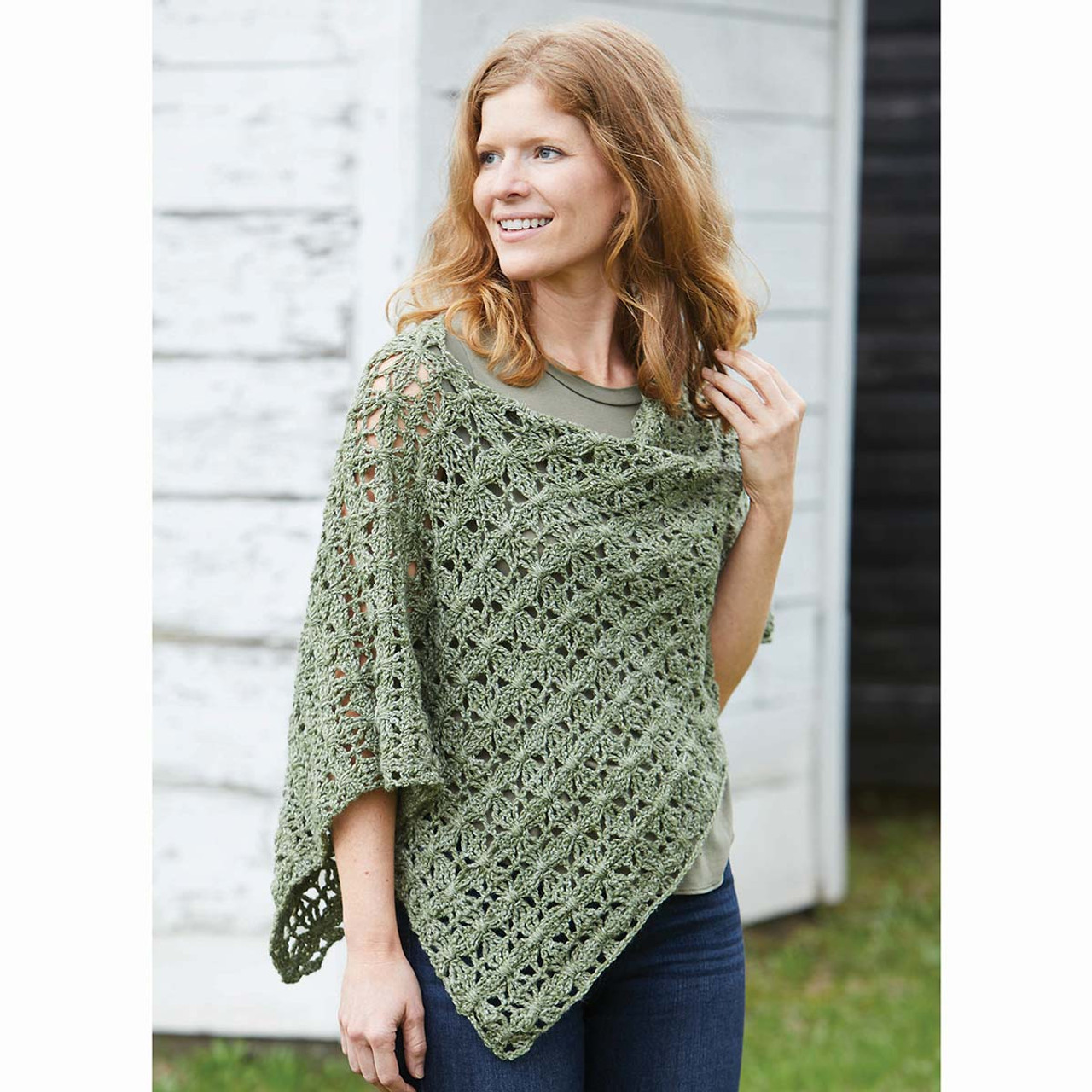 How to crochet a Poncho? 🧶 Bergere de France Tutorial Model