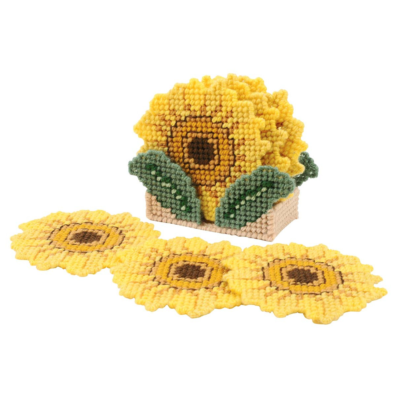 Herrschners Sunflowers Coasters & Holder Plastic Canvas Paid Download herrschners-sunflowers-coasters-holder-plastic-canvas-paid-download