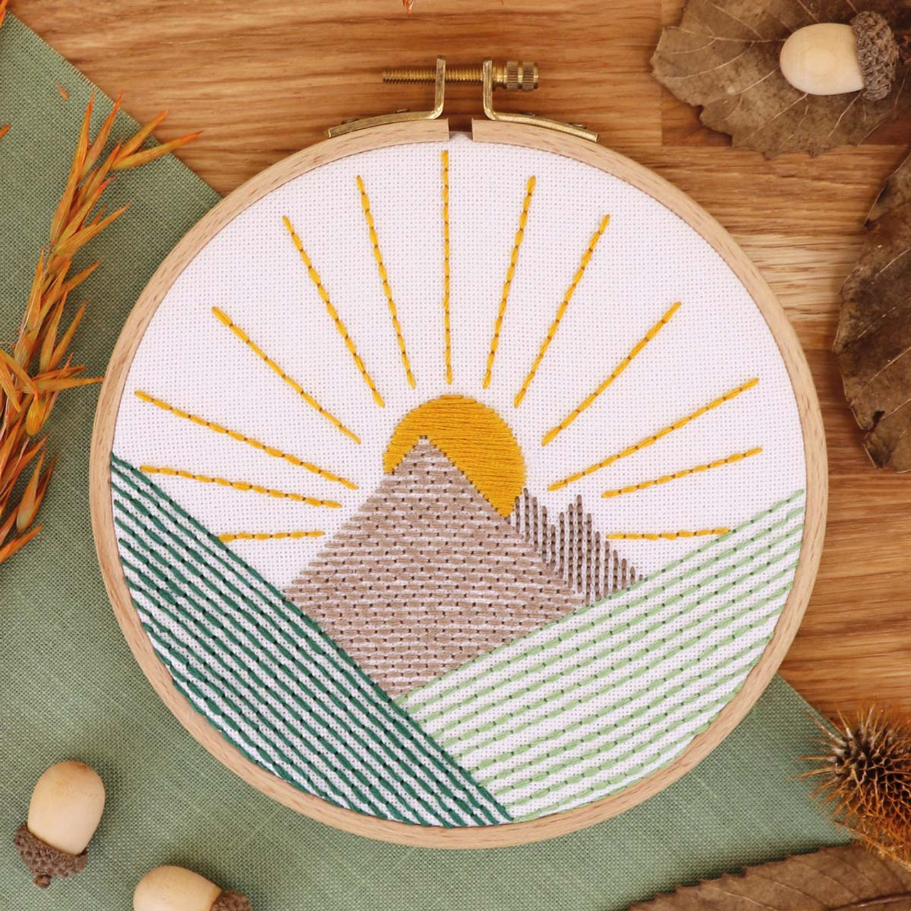 The Best Four Needlepoint Stitches for a Hill or Mountain