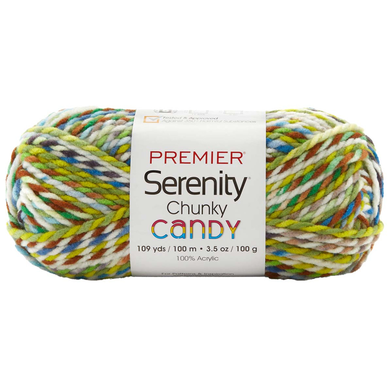 Sensy Candy Yarn, 3.5 oz, 251 Yards, Multicolor Yarn for Crocheting and Knitting, Craft Yarn, Gauge 3 Light (5117)