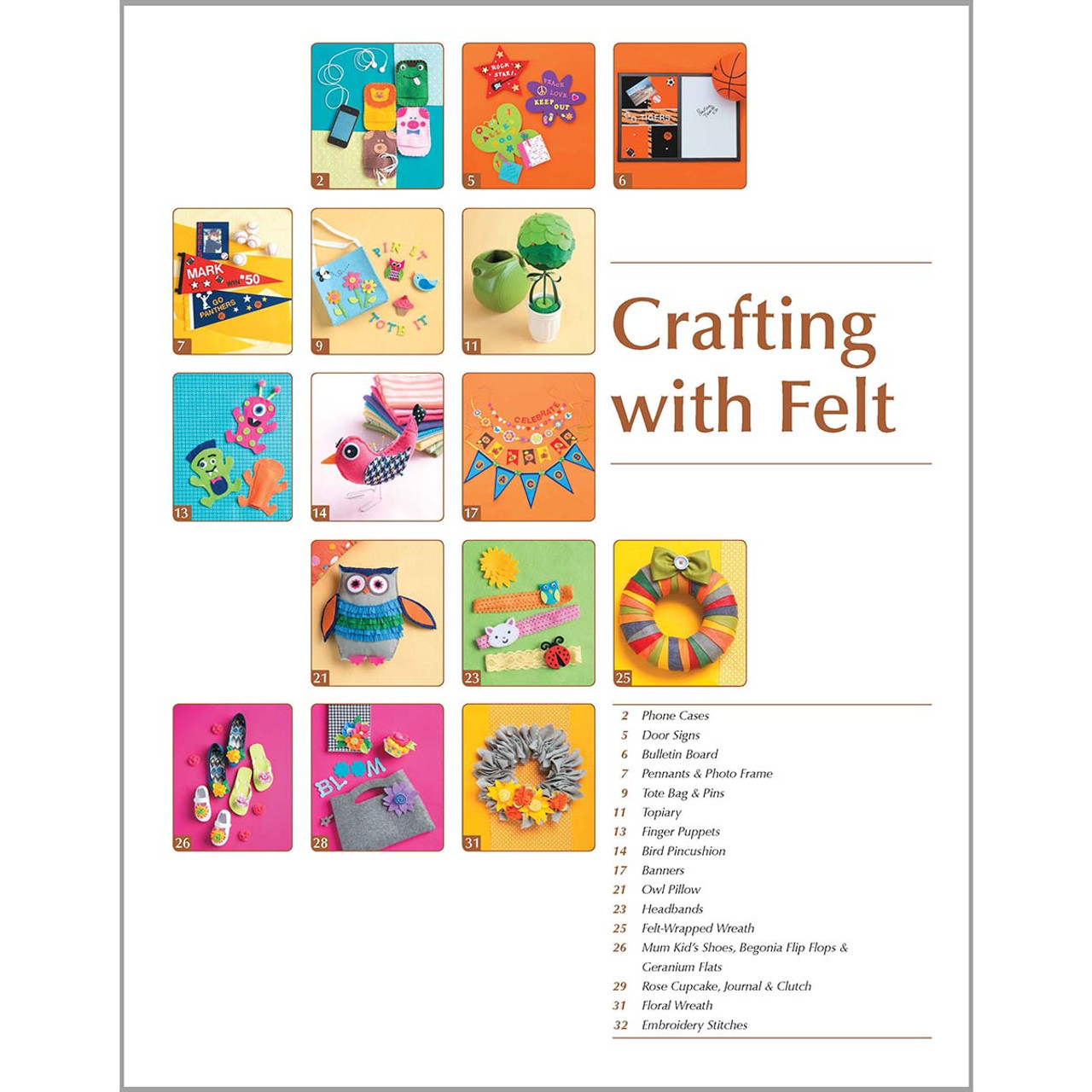 Leisure Arts Kids' Felt Cuties Craft Books