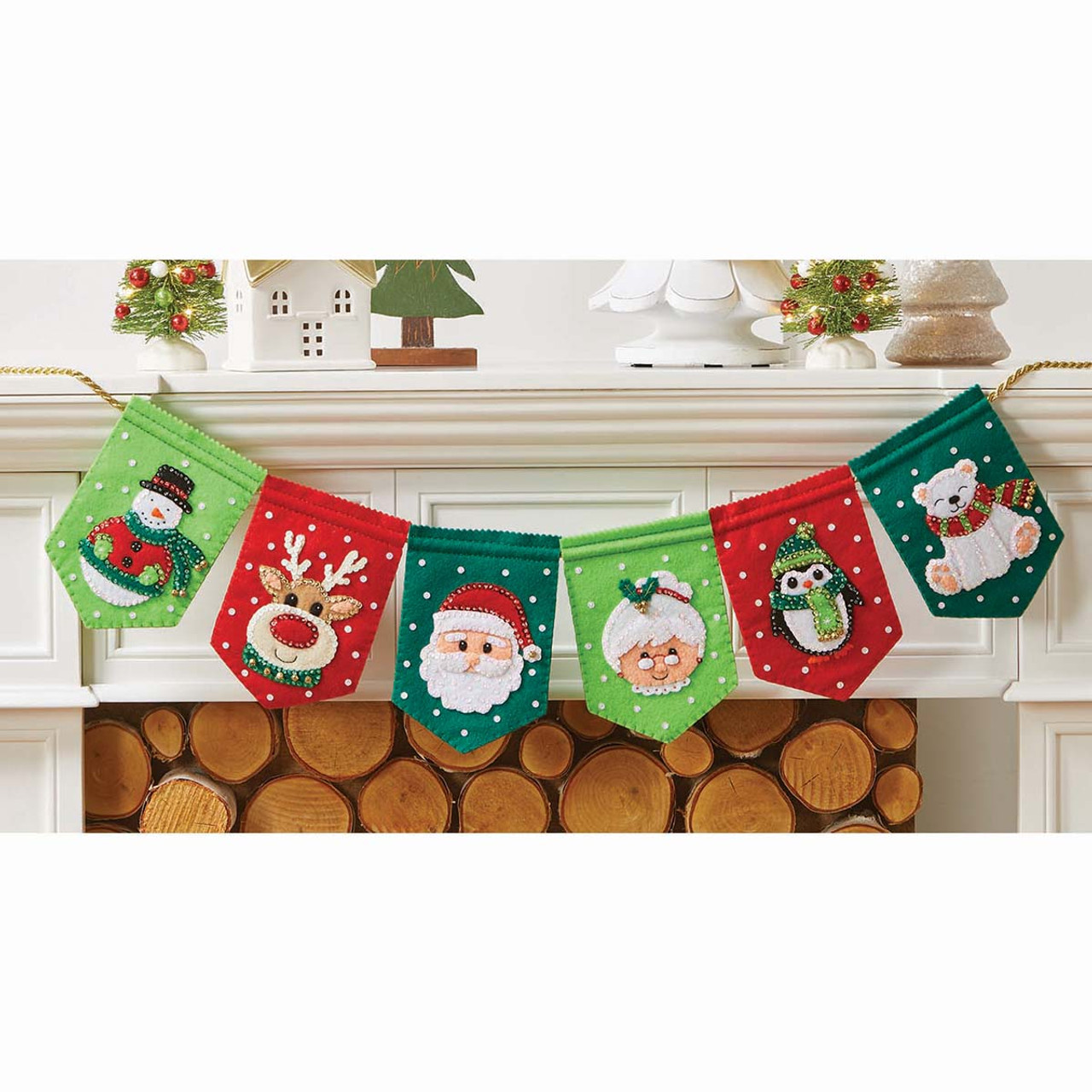 Herrschners Christmas Classics Advent Calendar Felt & Sequin Kit