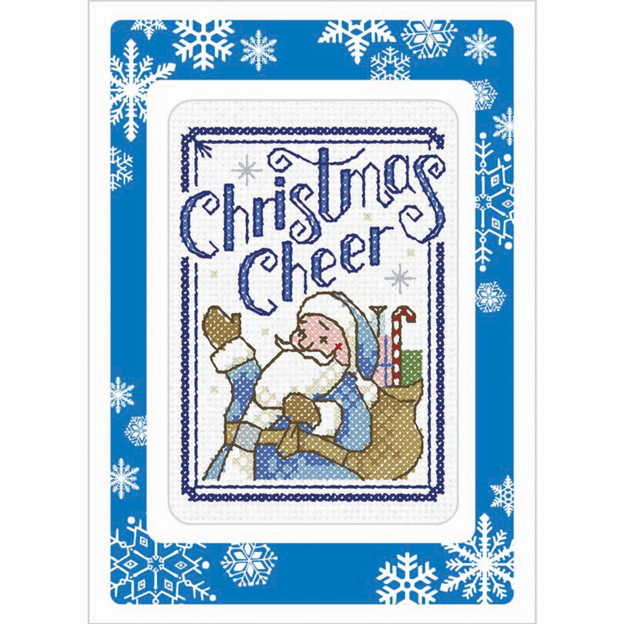 Herrschners Classic Christmas Greeting Cards Stamped Cross-Stitch Kit