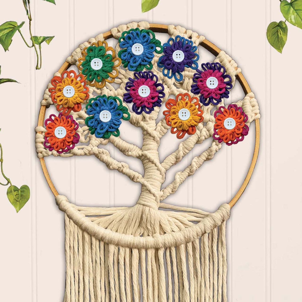 Macrame Kit Beaded Tree of Life 