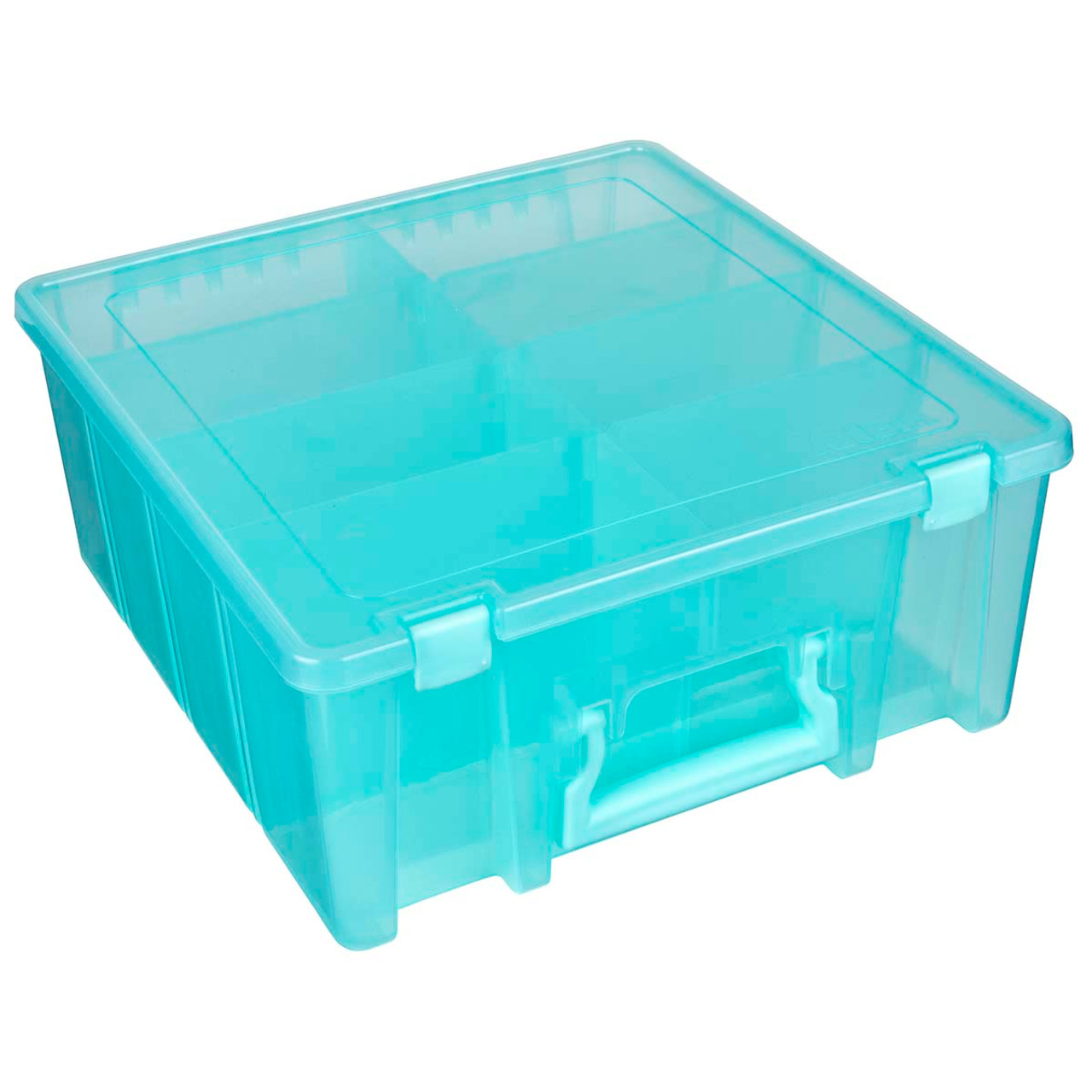 ArtBin 15 Super Satchel Clear Double Deep Box With Removable Dividers