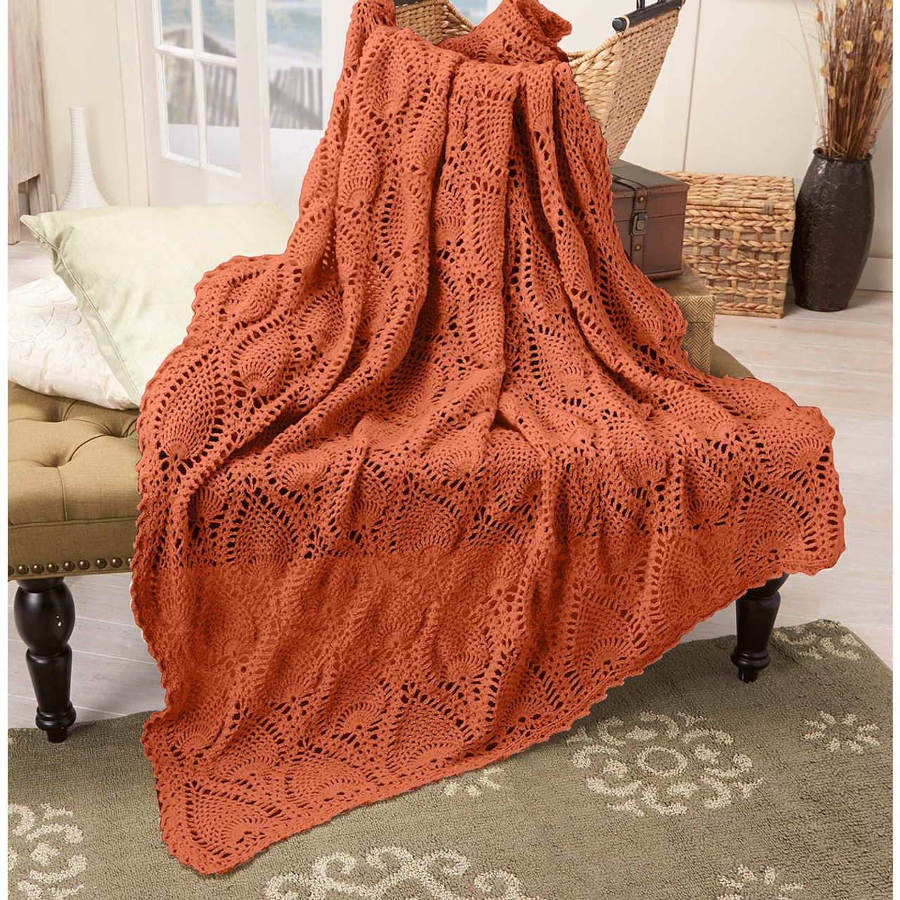 Herrschners Bramble Afghan Crochet Kit