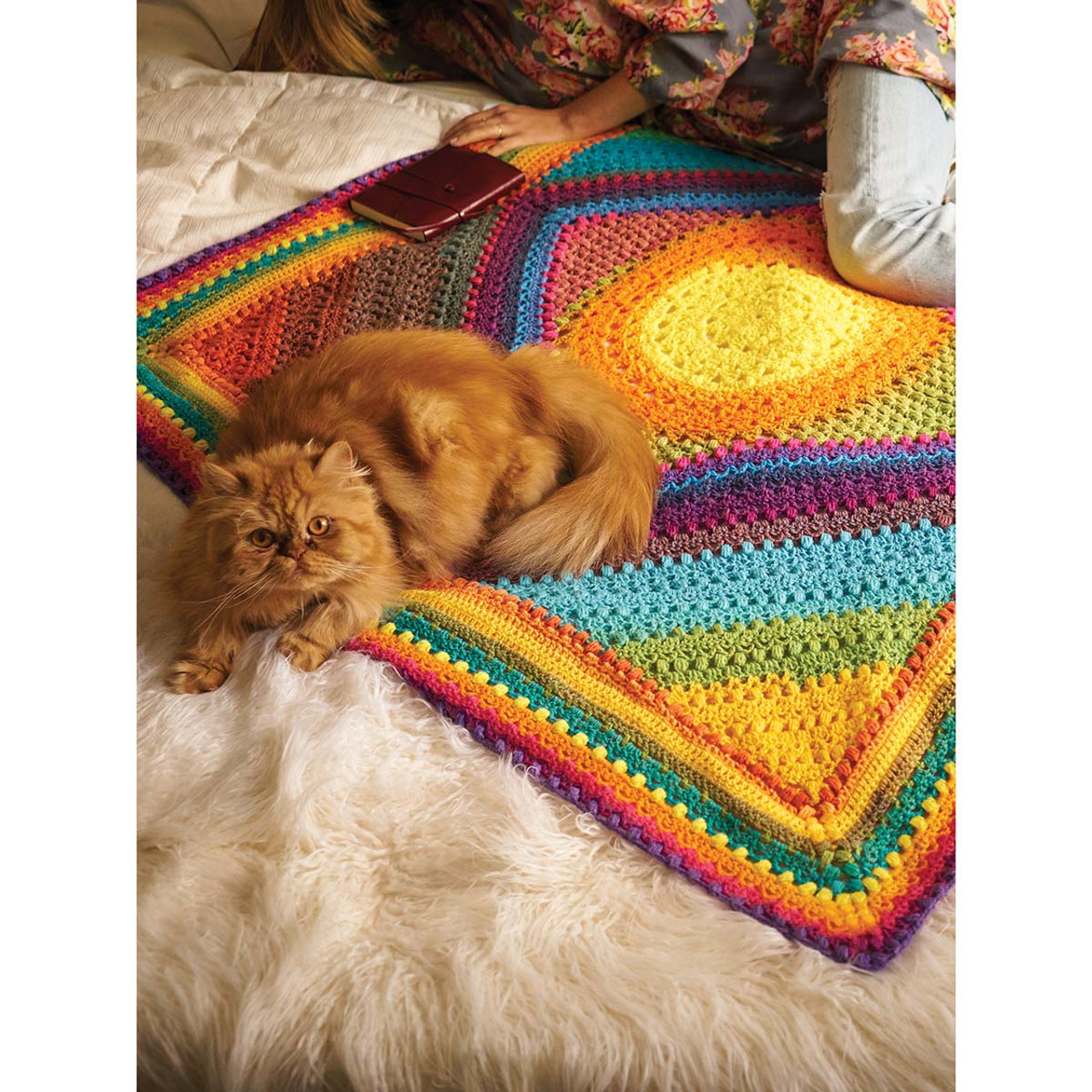 Blanket using Lion's brand mandala yarn. 1st blanket. Was for me