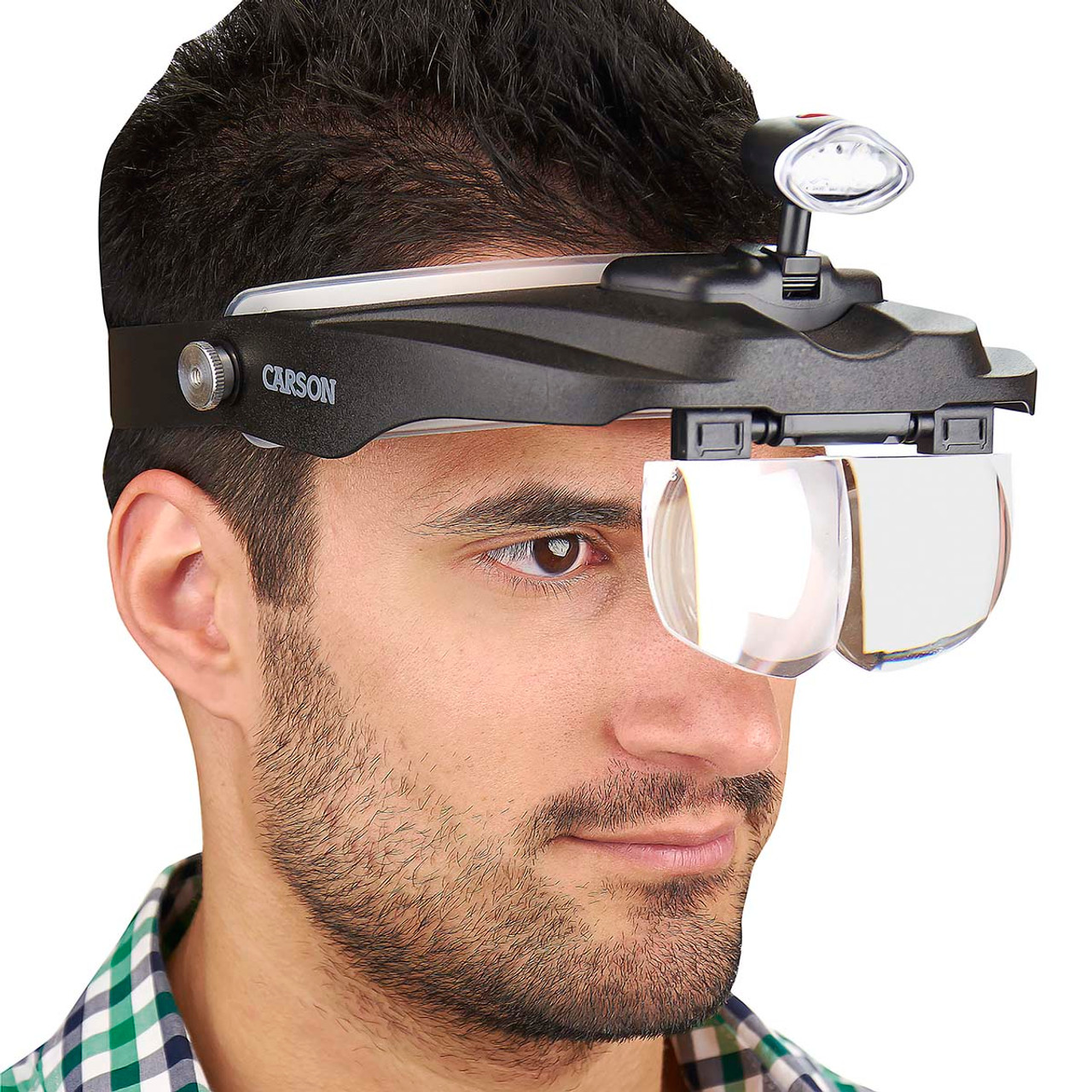 Carson Optical Hands Free Magnifier with Clip-On Base Light