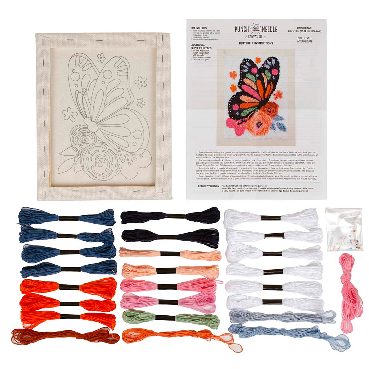 Fabric Edition, Inc. Abstract Hoop Punch Needle Kit