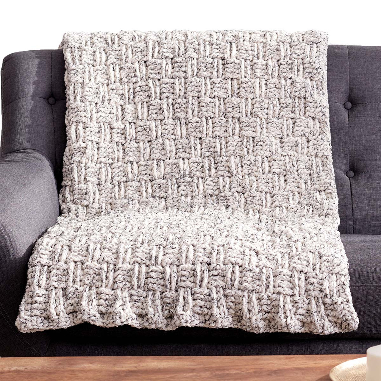 Woven Look Blanket Knitting Pattern – Mama In A Stitch