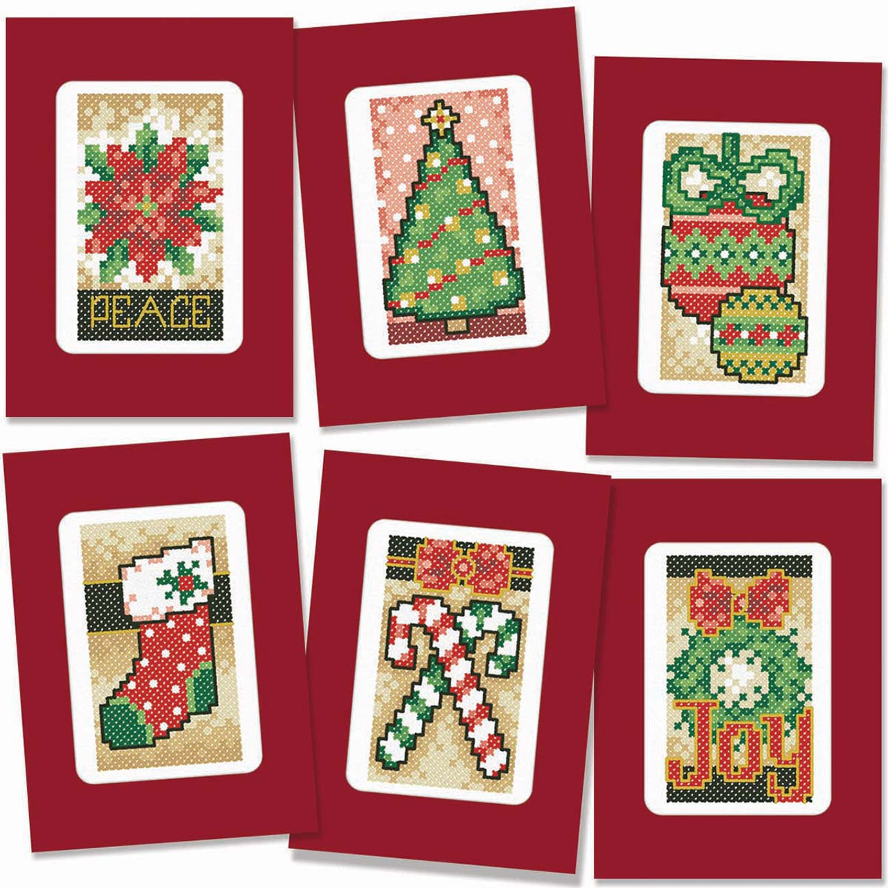 Herrschners Stockings for Christmas Set Stamped Cross-Stitch