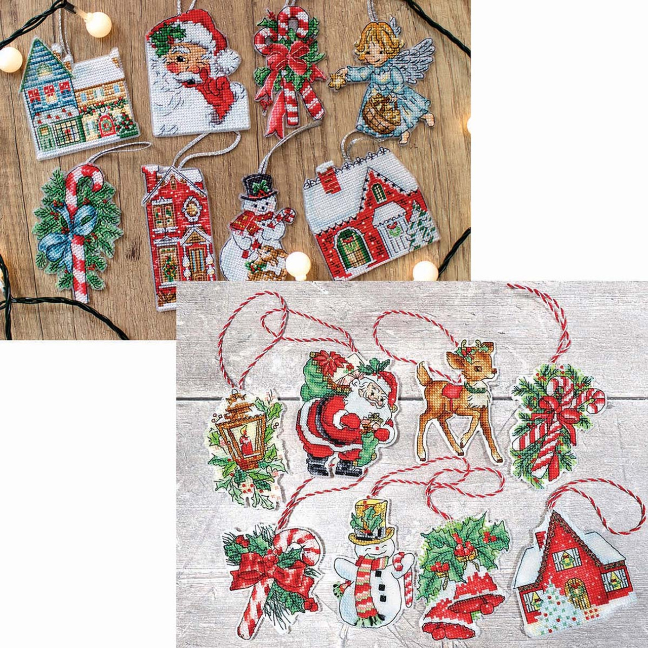 Herrschners Classic Christmas Toys Ornament Set Counted Cross-Stitch