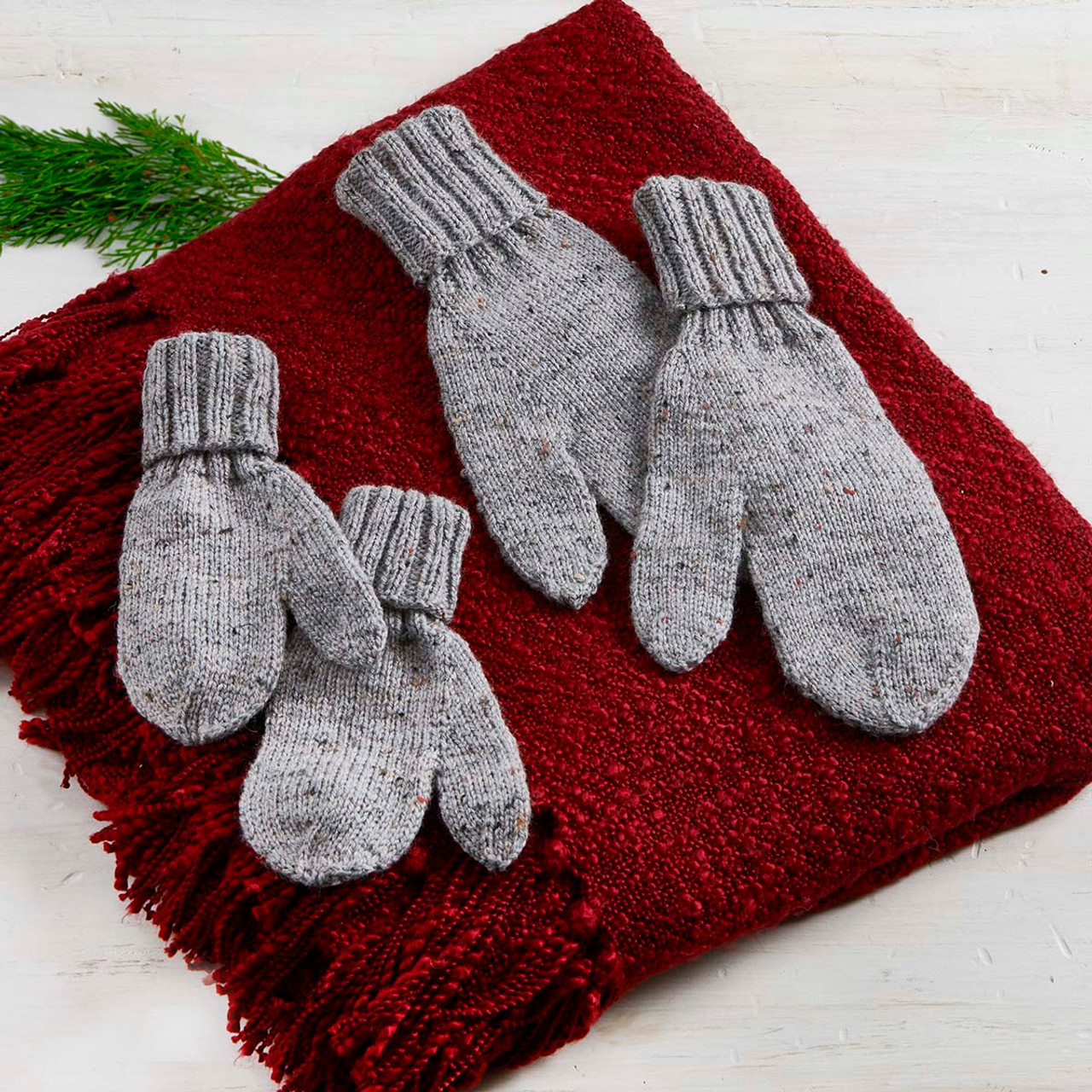 Herrschners Tweedy Mittens Pattern Free Download