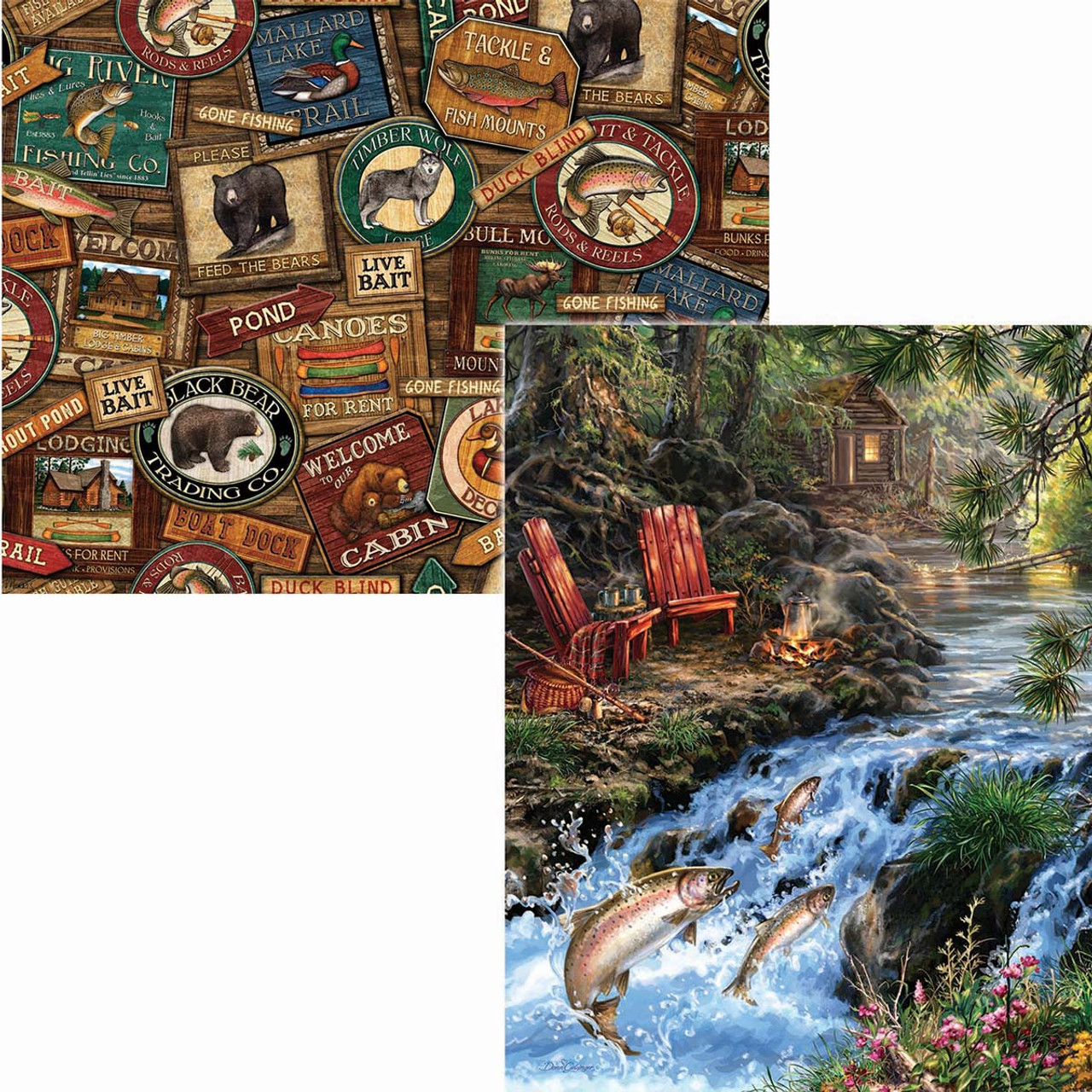 COBBLE HILL 1000 Piece Puzzle (Fishing Lures)