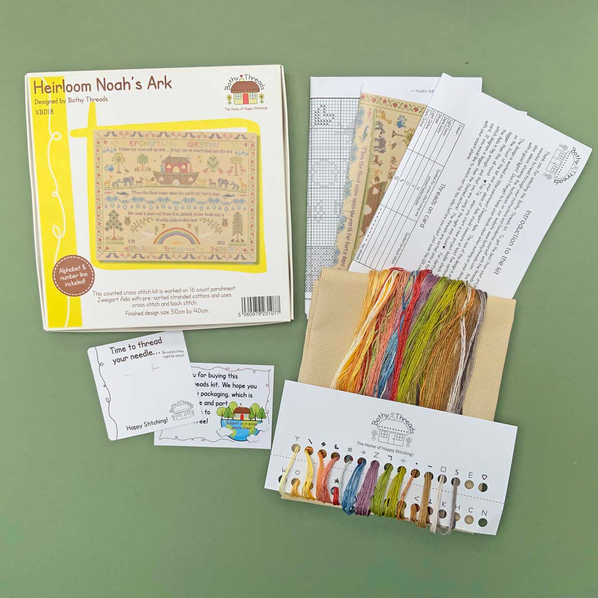 Bothy Threads Kreuzstich-Set „Briarwood Lane: Ahoi!“ – Inkl. Stoff, Garn, Nadel, Anleitung