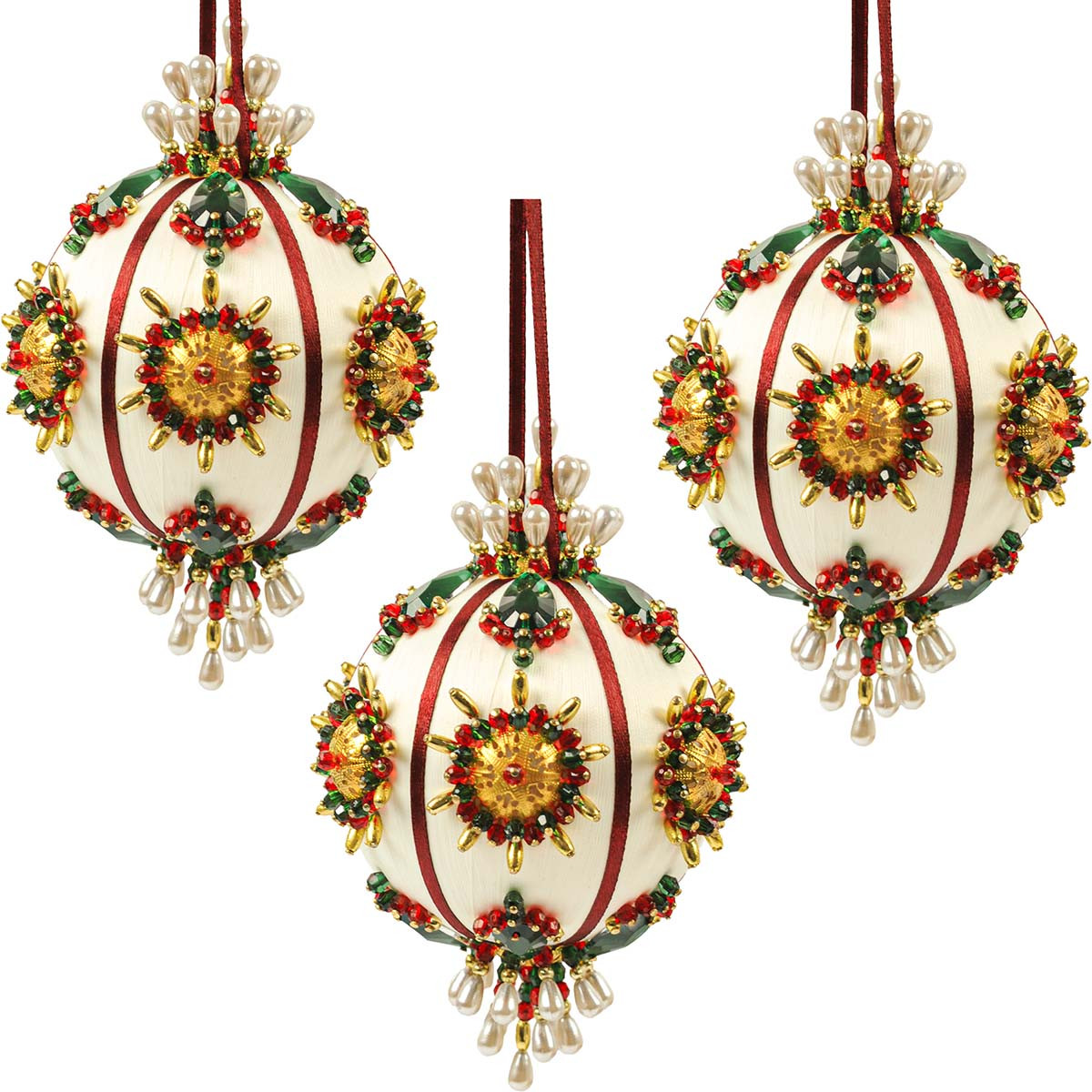 Determined セラミックオーナメントset Herrschners Festive Cheer Ornament Kit
