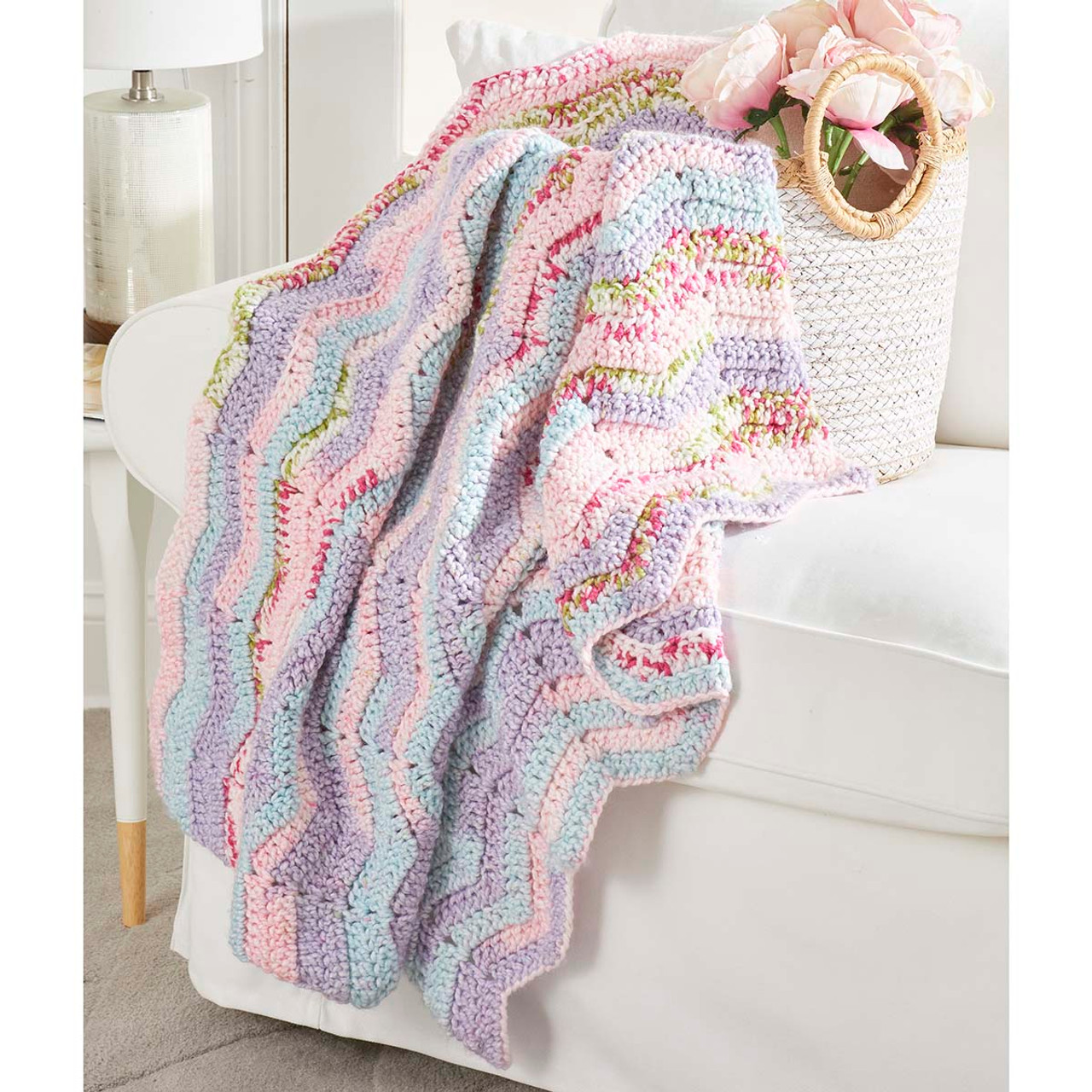 Cozy Chevron Throw Crochet Kit