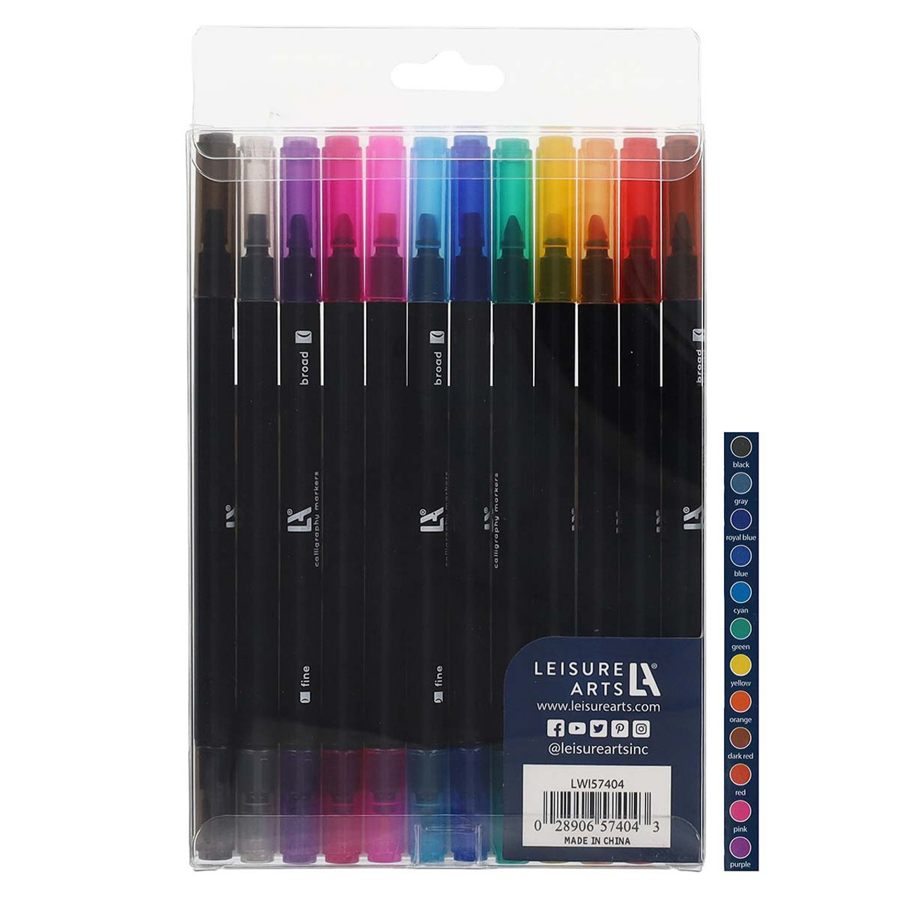 Leisure Arts Dual Ended Calligraphy Markers