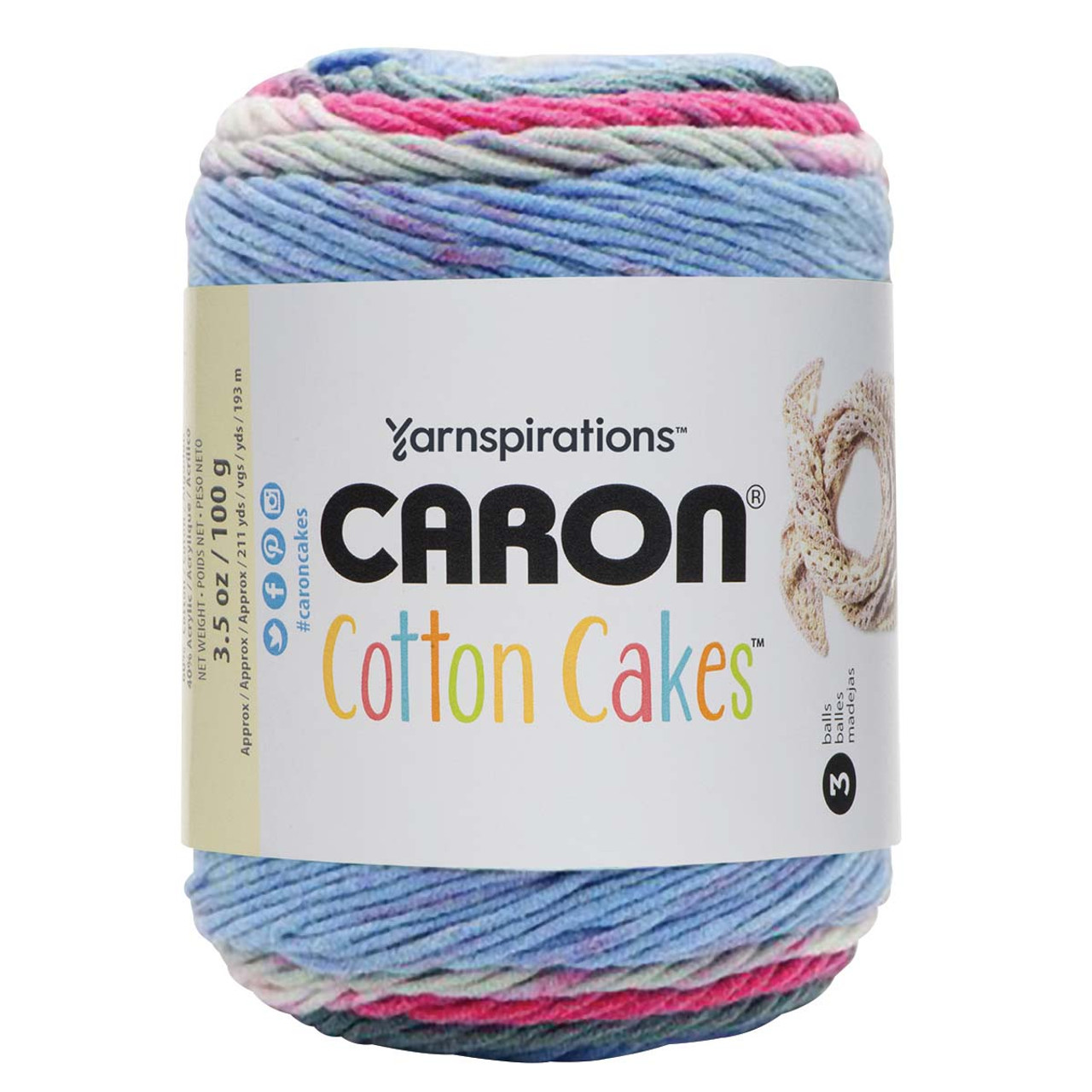 Caron Cloud Cakes Yarn, Size: 8