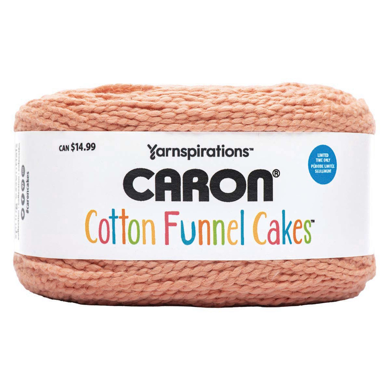 Caron Cotton Funnel Cakes-Bag of 2 Yarn