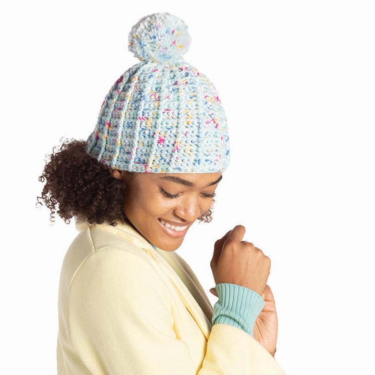 Red Heart Waffle Stitch Hat Crochet Kit