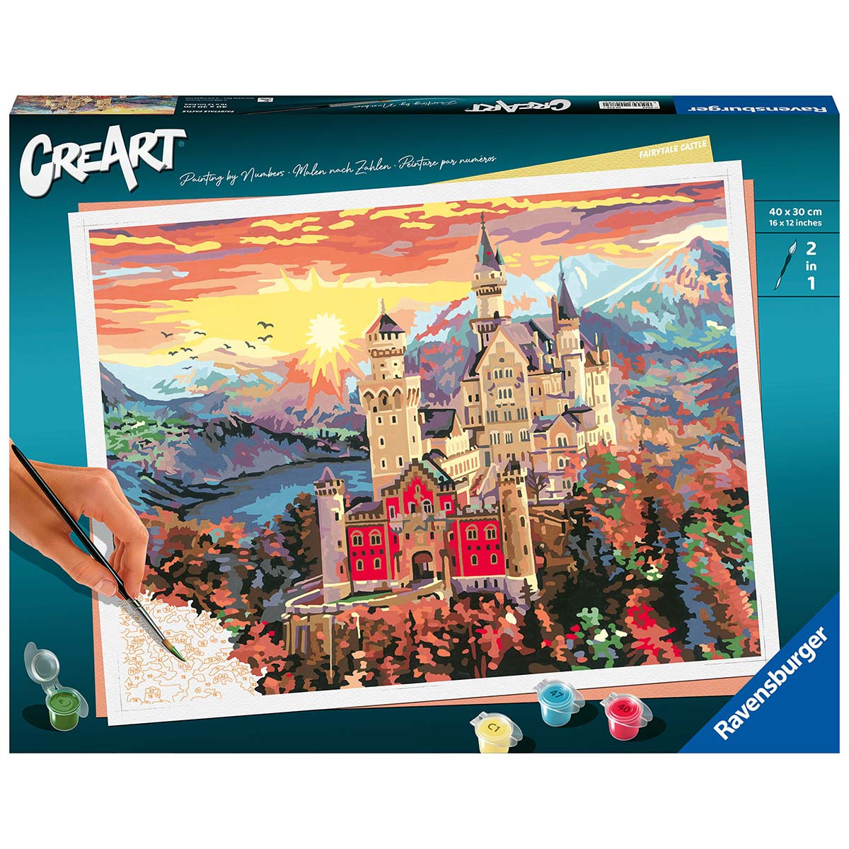 Ravensburger Fairytale Castle Paint by Number Kit