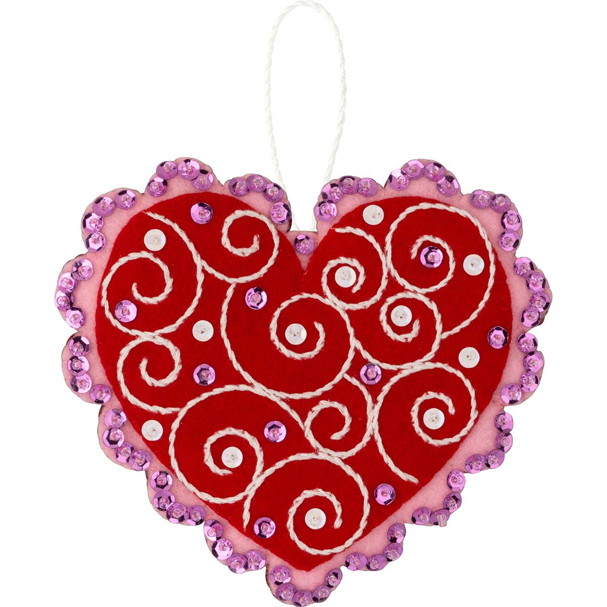 Bucilla Heartfelt Treasures Felt & Sequin Kit