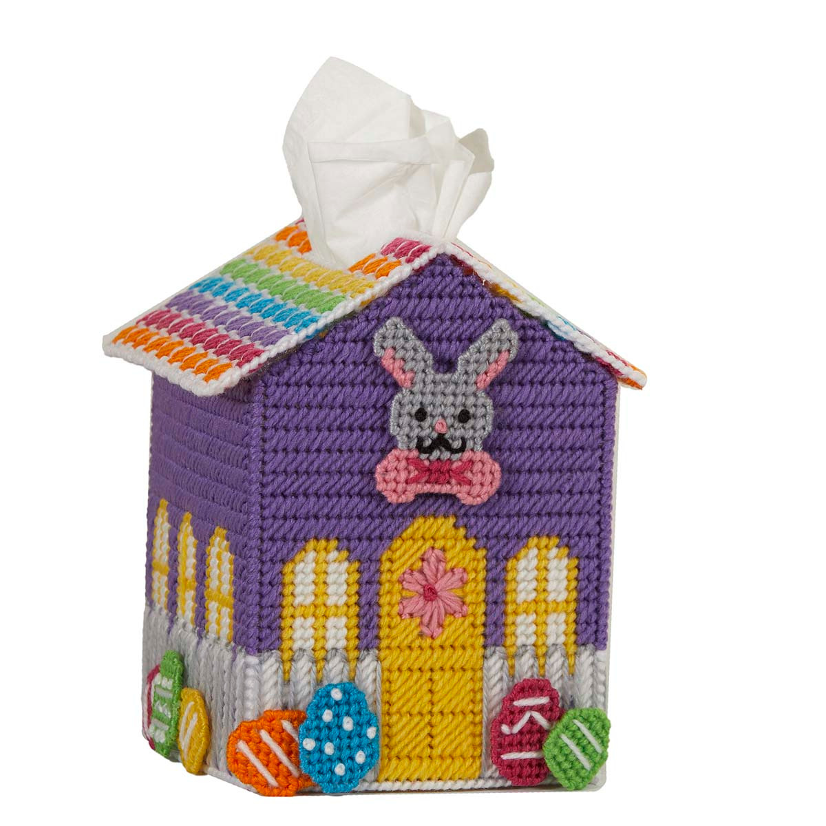 Herrschners Easter Bungalow Tissue Box - April Plastic Canvas Kit