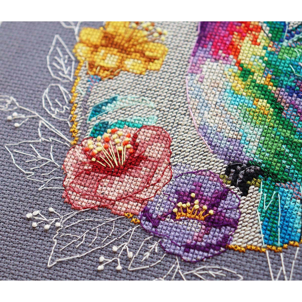 Abris Art Bird of Paradise Counted Cross-Stitch Kit