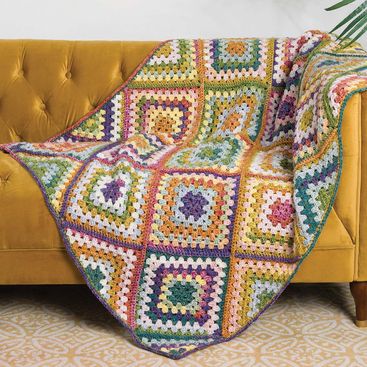 Red Heart Granny Goes Random Blanket Crochet Kit
