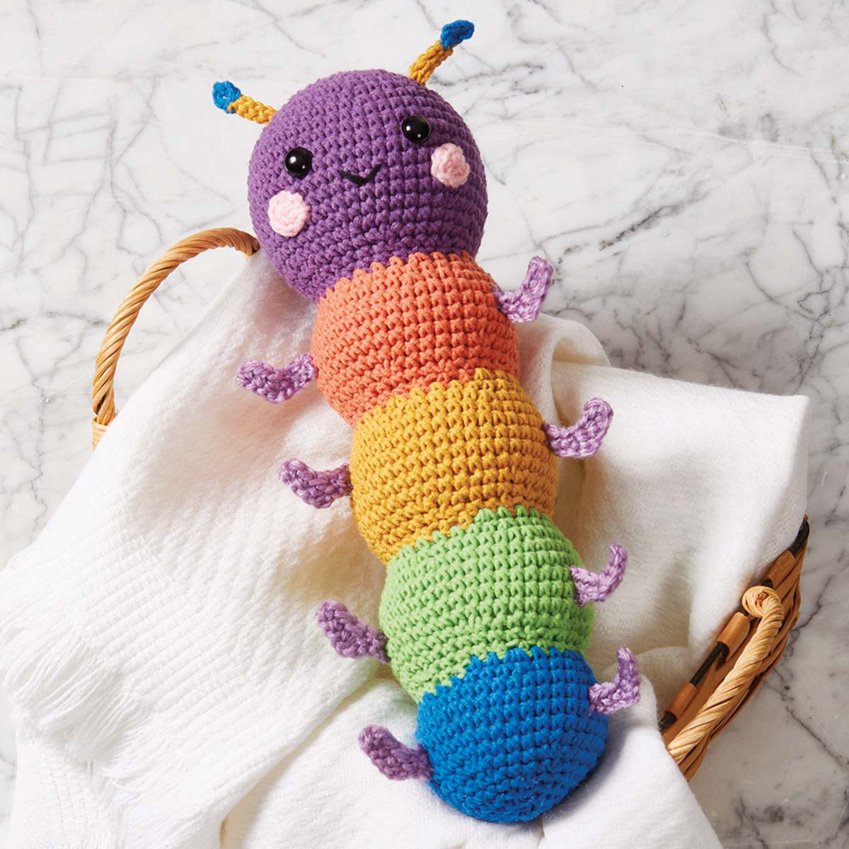 Herrschners Cotton Candy Caterpillar Crochet Kit
