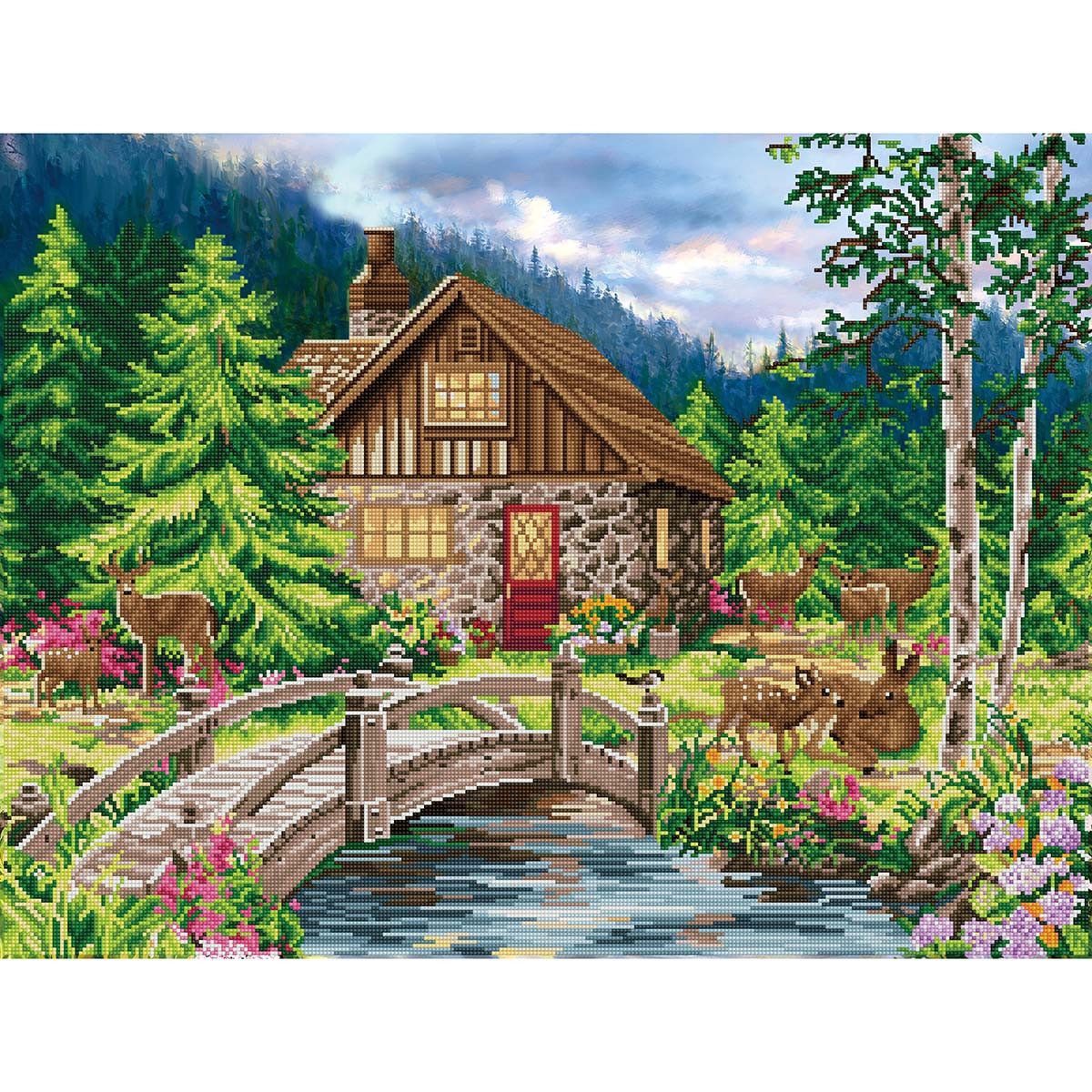 Diamond Dotz Old Stone Cottage Diamond Painting