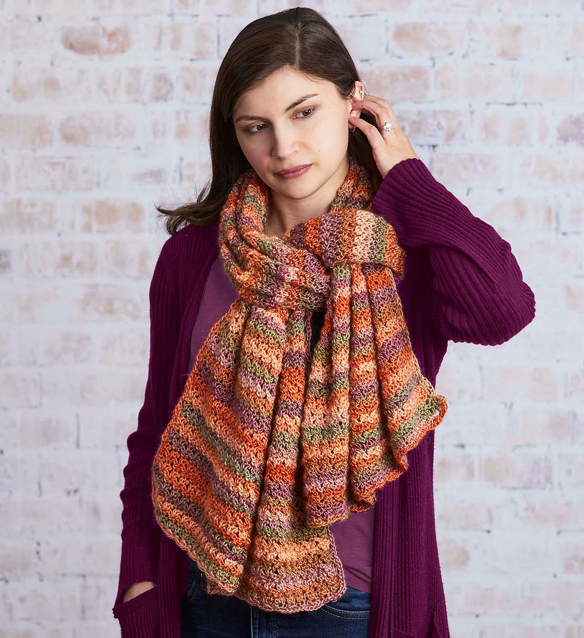 Blanket Blocking Knitted Scarf Soho Wanderlust Blanket Scarf