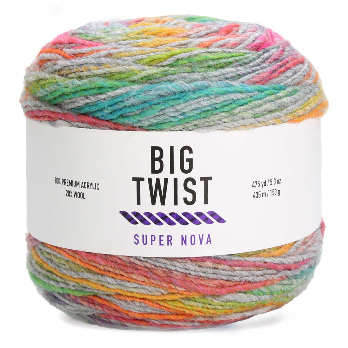 23-24　noah Super Twister 美品！146,5㎝ Big Twist Super Nova Yarn – Fine Acrylic/Wool Blend