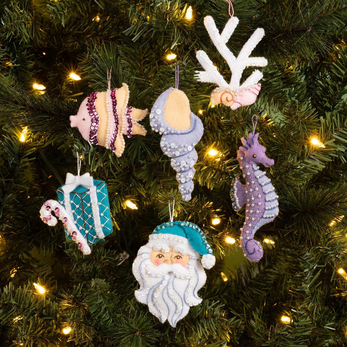 Bucilla Santa's Sea Life Felt & Sequin Kit