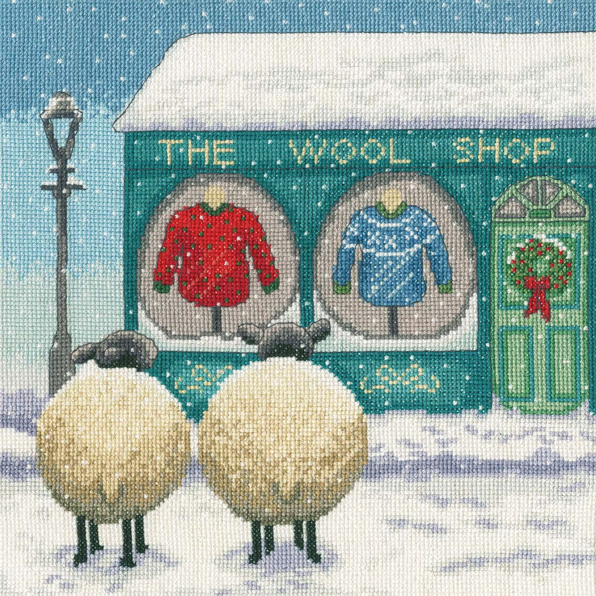 Bothy Threads Kreuzstich Set 'Pantoffel Aus Buntglas' – Komplettset Für 22x29cm Stickbild, Inkl. Stoff, Garn & Nadel