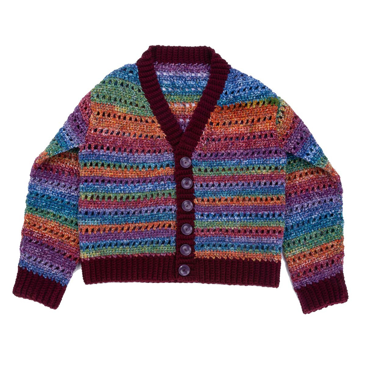 トップス MIX YARN KNIT CARDIGAN The Thora Cardigan | Beetroot – Christy Dawn