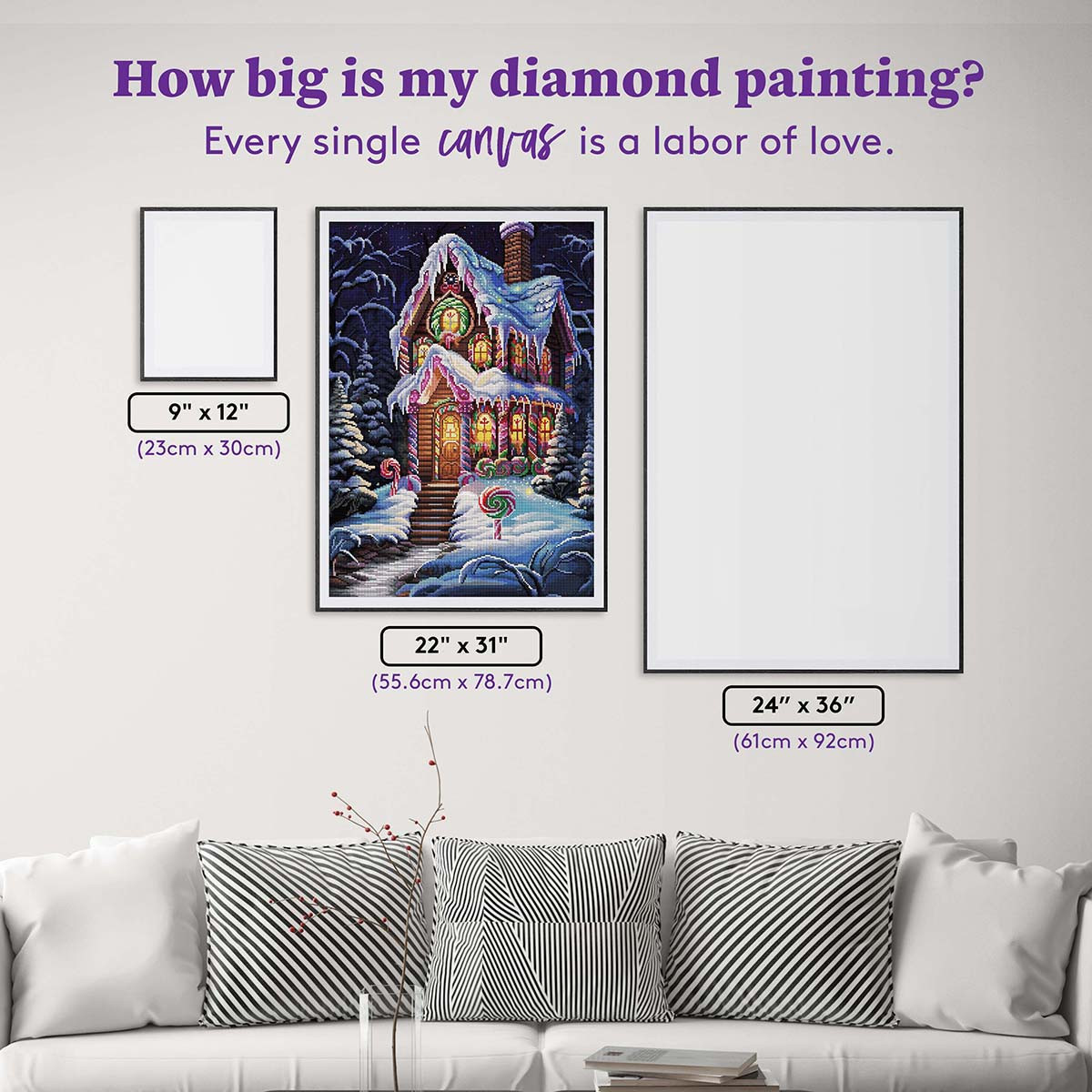 Diamond Art Club Candy Coated Cottage Diamond Painting