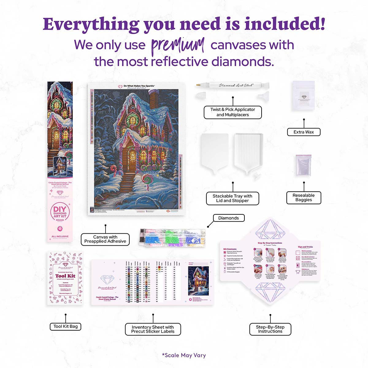 Diamond Art Club Candy Coated Cottage Diamond Painting