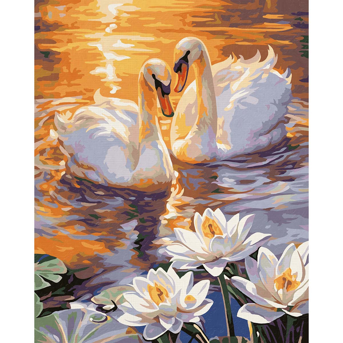 Schipper Swans in Love Paint by Number Kit