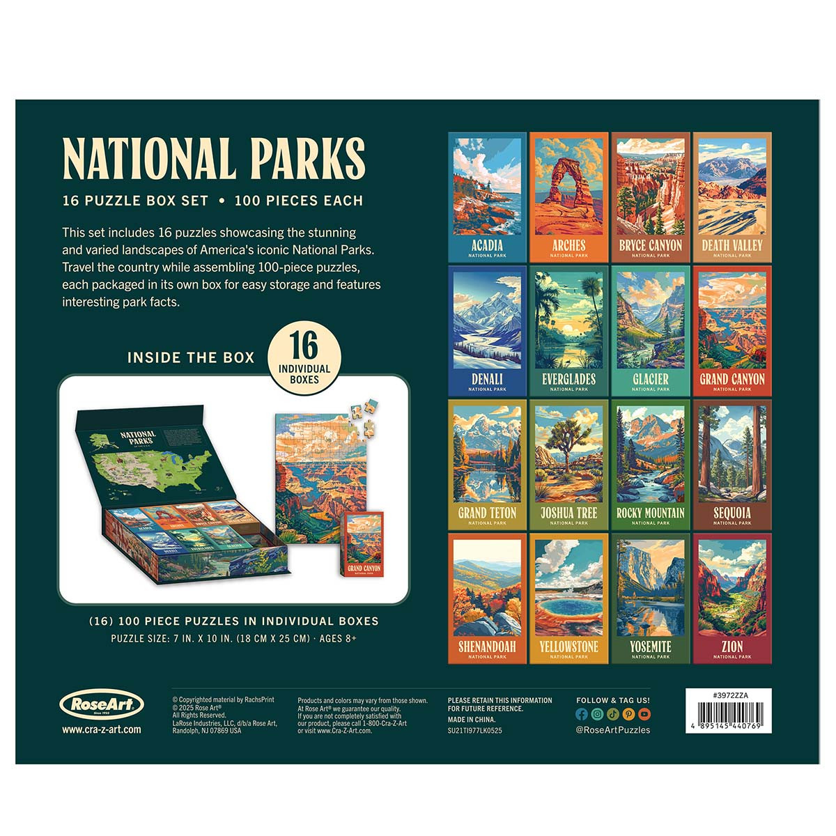 Rose Art National Parks Box Set Jigsaw Puzzle