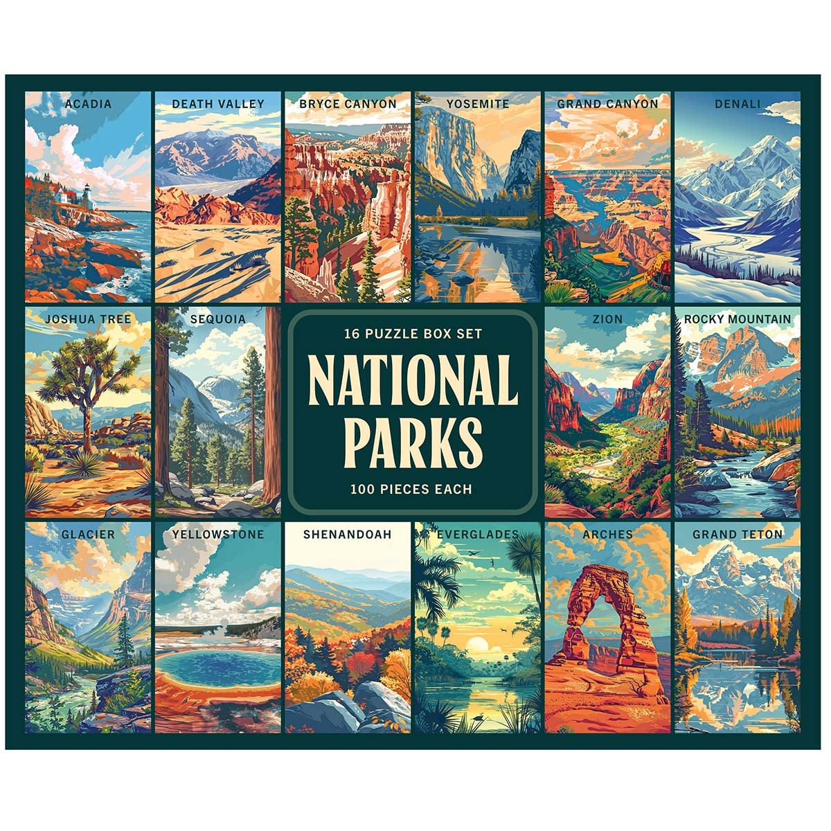Rose Art National Parks Box Set Jigsaw Puzzle