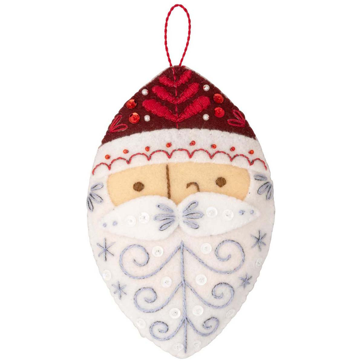 Woodland Santa Felt Ornaments Bucilla Adorable ornaments made from