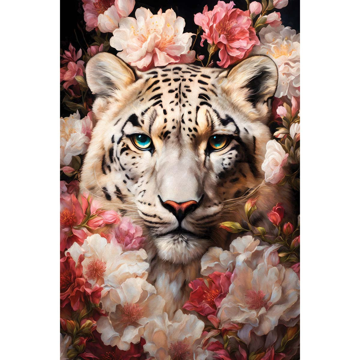 Diamond Art Club Sabrina the Snow Leopard Diamond Painting