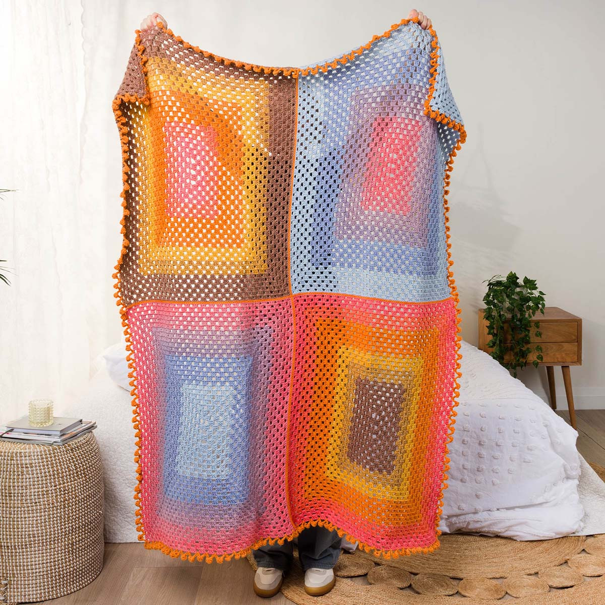 Caron Quandrant Granny Blanket Crochet Kit