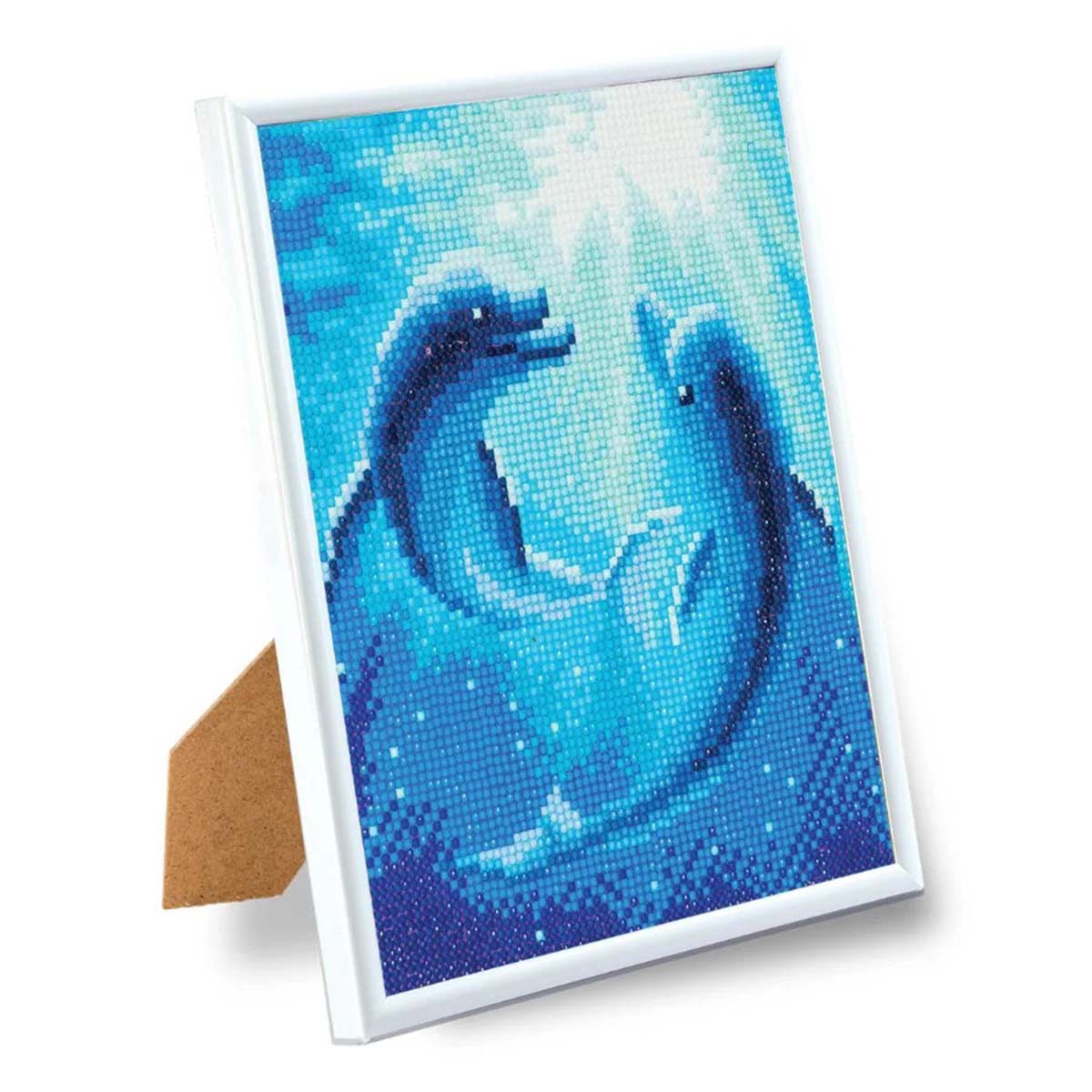 Craft Buddy Dolphin Dance Framed Diamond Painting