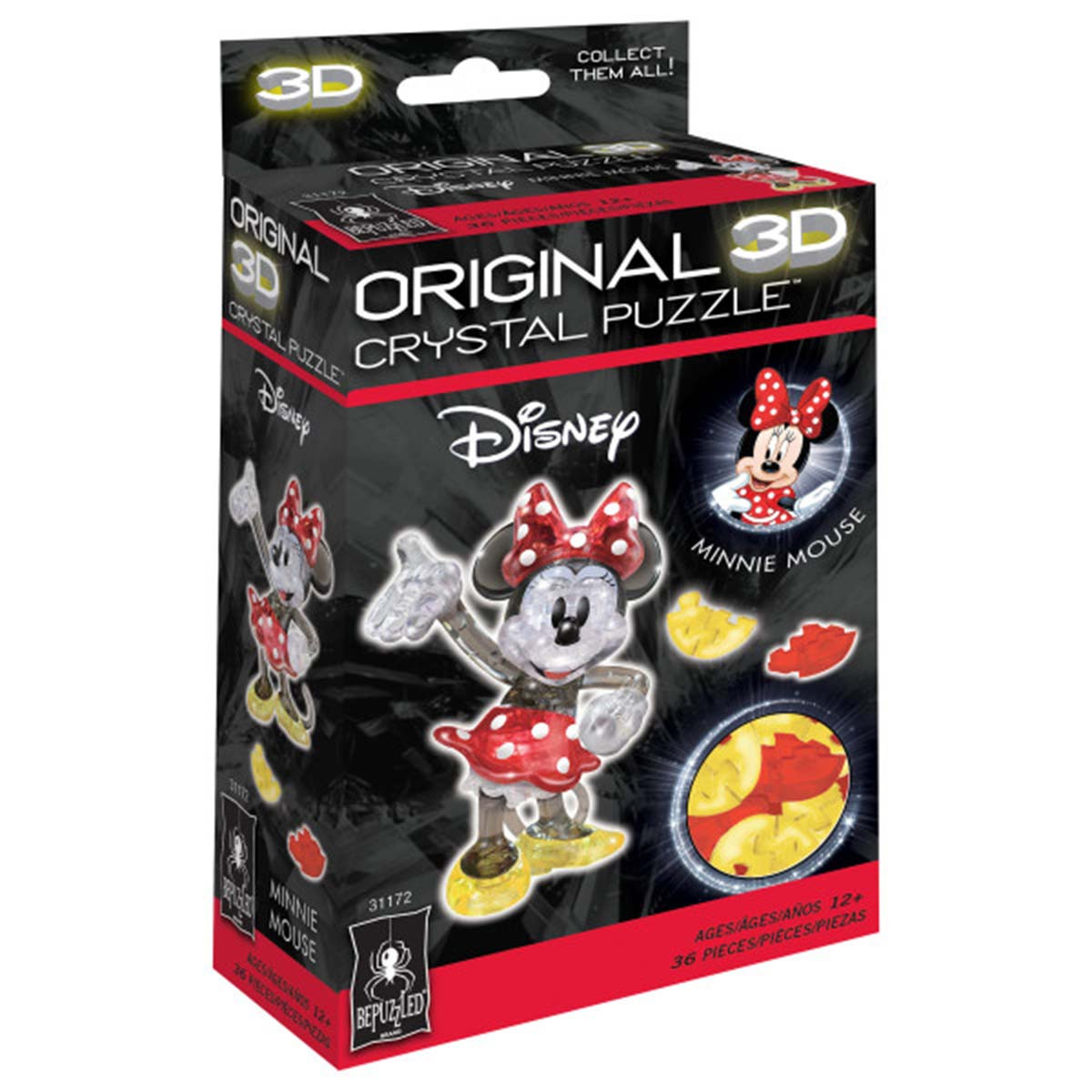 BePuzzled Minnie Mouse Crystal 3D Puzzle
