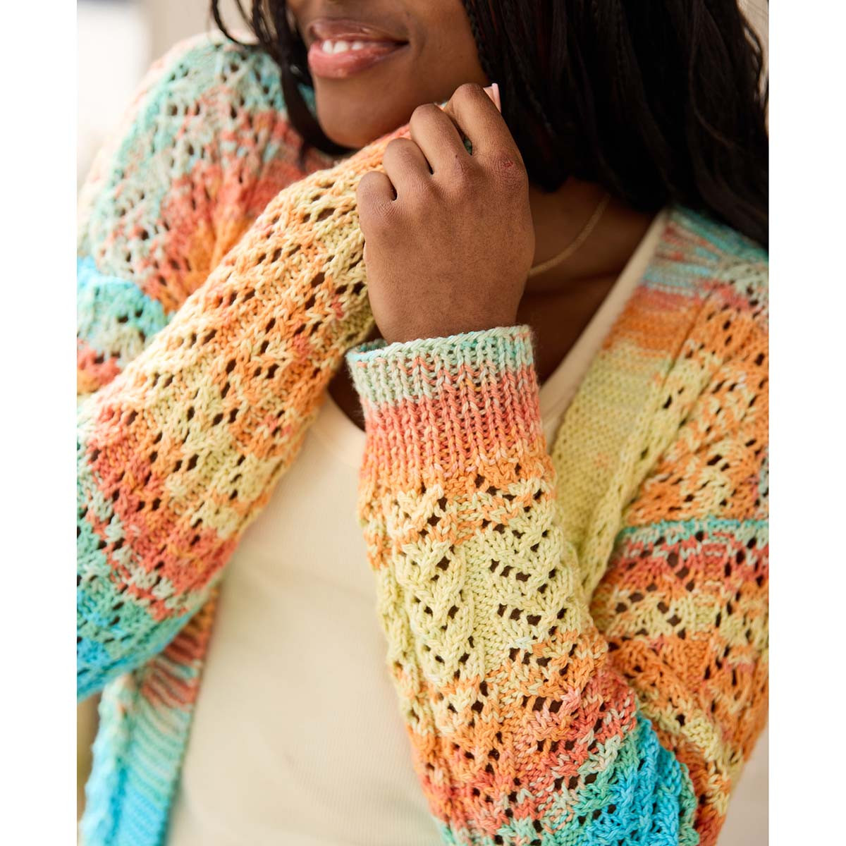 Premier Lacy Columns Cardigan Knit Kit